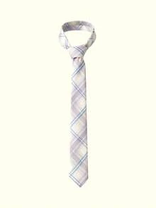 Popjeli 1pc Women Casual Plaid Striped Pattern Necktie, Suitable For Dating, School, Outings, And Photo Shoots, All Seasons For Dress For Christmas Decor - Multicolor - View 19