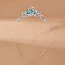 1pc Girls Rhinestone Crown Princess Headband, Fairy-Like Hair Accessory For Performance, Birthday, Festival, Growth Gift, Suitable For Women, All Seasons, Wearable - Multicolor - View 6