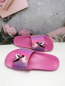 2026 New Fashion Women's Slippers, High Elastic Rubber Sole, Comfortable Soft Versatile Commute Lightweight Durable Shock-Absorbing Home Casual Walking Slippers - Magenta - View 6