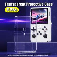 1pc Transparent TPU Protective Case, Compatible With R36S Handheld Game Console, Ultra-Thin Soft Shell, Shockproof, Scratch-Resistant, Anti-Fingerprint, Snug Fit, Easy Installation And Removal, Full Access To Buttons And Charging Port, Game Accessory - View 4