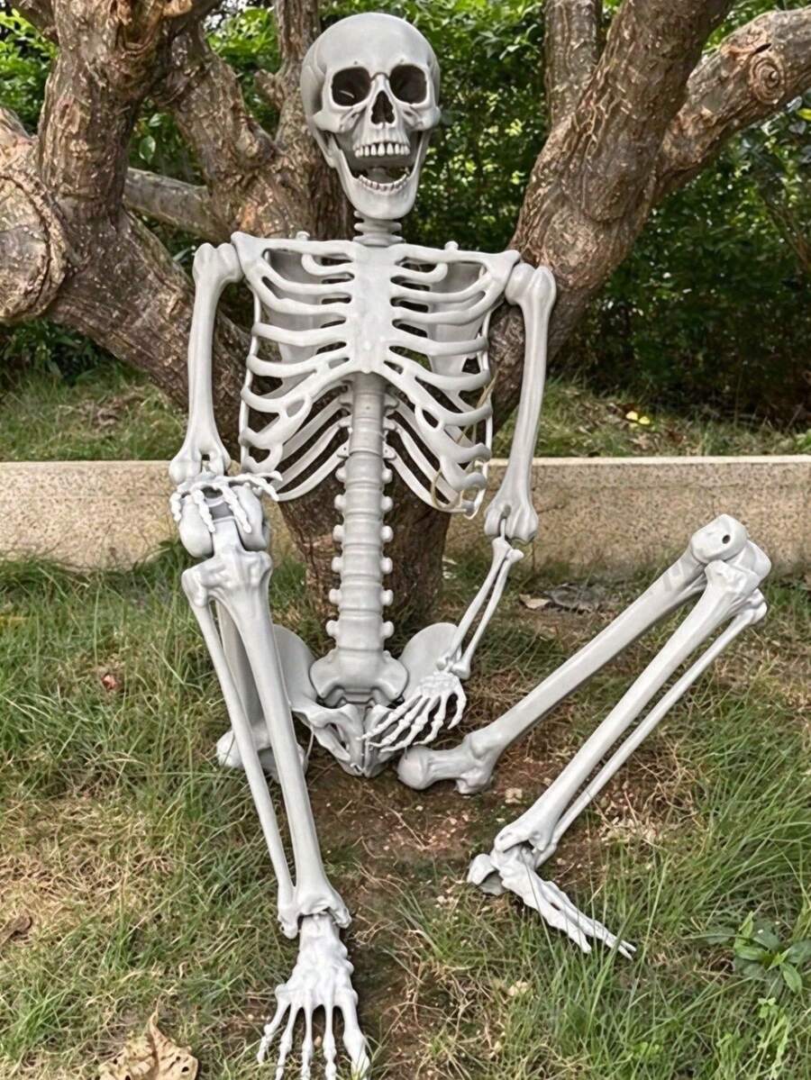 170cm/40cm Halloween Horror Decoration Oversized Human Plastic Skeleton ...