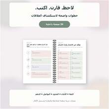 Spiral Notebooks For Arabic Language Relationship Reflection With Guided Prompts, Healthy And Unhealthy Patterns, Trust And Respect Checklists, Personal Boundaries, Communication, Support Networks, Conflict Resolution And Notes - A5 - View 5