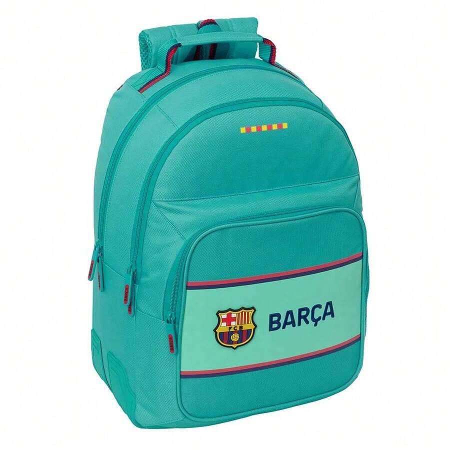 FC Barcelona Double School Backpack With Corner Protectors, Adaptable To Trolley, 2 Main Compartments, Padded Back And Shoulder Straps - Double-sided Backpack - View 1