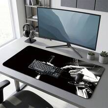 Samurai Dual Sword Extra Long Mouse Pad For Gaming Office Home Art Design Gift For Friends Family Rubber Base PC Laptop Study Desk Mat Multiple Sizes Computer Keyboard Pad Non Slip Durable - View 2