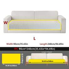1PC Minimalist Style Chenille Four-Season Universal Anti-Slip Sofa Cushion, Anti-Slip Pet Anti-Dirt Seat Pad, Suitable For 1-4 Seater Sofa Decoration And Protection, Machine Washable - Multicolor - View 38