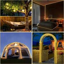 8 Modes Solar LED String Lights - 50/100/200/300 LED Beads, Flexible Waterproof Light String, Suitable For Garden, Wedding, Christmas And Halloween Decoration, Multi-Color Hanging Solar Outdoor Lighting - Solar Tube Light - View 9