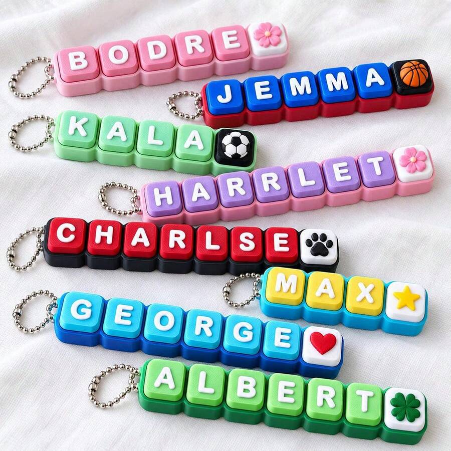 Ultimate Personalized Name Fidget Clicker. 3D Printed, CLICKER Keychain, Party Favor, Clicky Sensory ASMR Gift