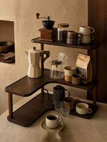 1pc 3-Tier Desktop Storage Rack, Kitchen Countertop Spice Bottle Organizer, Living Room Cup & Tea Set Miscellaneous Storage Shelf - Multicolor - View 8