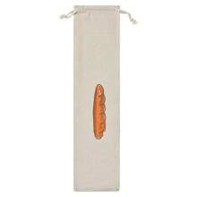 1/2pcs Off-White Linen Drawstring Bread Bag, Reusable French Baguette Bag, Cookie Bag, Picnic Bread Food Storage Bag, Bread Pattern Storage Bag, Multiple Patterns Available - Multicolor - View 7