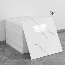 10/22/30pcs Faux Ceramic Floor Tile Stickers, Easy To Clean, Suitable For Room Decor Bathroom Floor Stickers, Kitchen, Bedroom, Office, Studio, Vinyl Wallpaper Removable And Repositionable, Kitchen Decor Halloween Decor - Piece By Piece - View 15