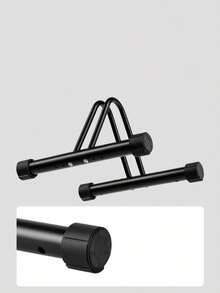 TOSUOD Vertical Bike Stand, Heavy Duty Metal Floor-Standing, Suitable For Road Bikes And Mountain Bikes, Indoor Storage Rack With Non-Slip Rubber Pads, Indoor Bicycle Storage | Fashionable Metal Frame | Bike Support - Black - View 6