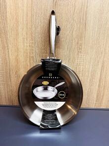 Edenberg 304 Stainless Steel Frying Pan With Textured Uncoated Surface And Tri-Ply Induction Base, 22–30 Cm - View 14