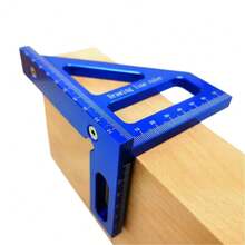 Woodworking Measuring Ruler, Aluminum Alloy Marking Tool, Woodworking Square Protractor, Woodworking Right Angle Oblique Triangular Hole Ruler, Multi Angle Measuring Ruler, Suitable For Carpenters, Construction Workers, And DIY Projects - Metric - View 9