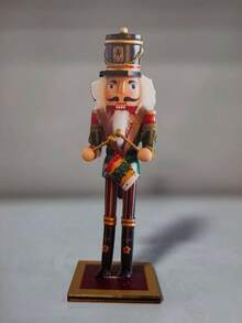 1pc 18CM Wooden Nutcracker Soldier Puppet Figurine, Vintage Christmas Decor Ornament, Ready Stock - 1PC - View 11