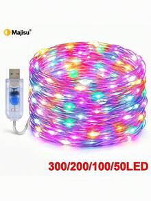 100 Led 10M Plastic String Light, Funny Extendable Decorative Light For Home-Home Decoration-Christmas Decoration-House Decoration-Christmas Gift - A - View 3