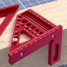 Woodworking Square Protractor, Aluminum Alloy Marking Ruler, Woodworking Multi Angle Measuring Ruler, Oblique Triangle Ruler, High-Precision Layout Tool Suitable For Engineers And Carpenters, Suitable For DIY Woodworking - Multi-angle - View 5