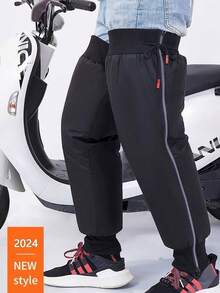 Bọc đầu gối xe điện/xe máy mùa Thu/Đông, giữ ấm khớp cho nam nữ, chống gió khi lái xe, lót nhiệt, dày dặn, chống lạnh - Nhiều màu - Xem 8