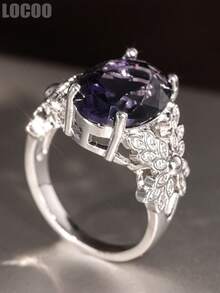 1 buah Cincin Zirkonia Kubik Modis untuk Wanita, Perhiasan Pesta Pernikahan dan Pertunangan, Hadiah Hari Valentine - 1# - View 6