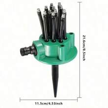 1pc Garden Irrigation Sprinkler, 360° Multi-Function Multi-Head Watering Device For Lawn And Plants, Gardening Irrigation Tool, Shower Head Sprayer - 12-head - View 3
