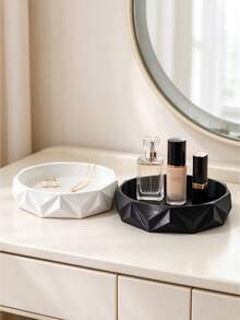 Minimalist Jewelry Display Tray, Makeup Vanity Small Item Storage Tray, Jewelry Storage Container, Suitable For Bedroom Vanity And Office Desk, Store Stationery And Cosmetics, Back To School Supplies, Desktop Decorative Ornament - Multicolor - View 11