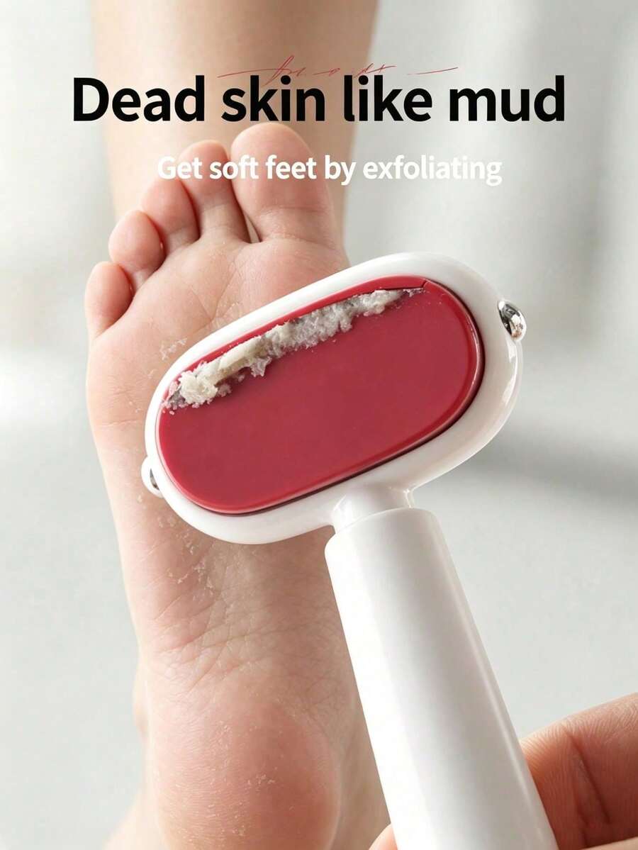 1pc New Double-Sided Foot Callus Scraper – Curved Dead Skin Remover; Effectively Removes Stubborn Dead Skin; Stainless Steel Foot Care File; Suitable For Cracked Heels; Home Foot Care Tool; Pedicure Accessory. - Multiple Styles - View 1