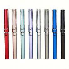 8pcs Metallic Texture Neutral Pens, Clear And Smooth Writing, 0.5mm Tip, Suitable For High-End Business Meetings, Office And School Supplies - Metal Texture - View 11