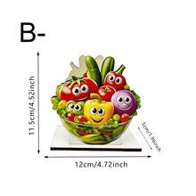 Cute Lemon Fruit Shaped Wooden Napkin Holder, Vertical Anti-Spill Desktop Tissue Rack, Creative Kitchen Countertop Practical Decorative Ornament, Suitable For Dining Table, Bar, Cafe Daily Organization, Brighten Up Warm And Vibrant Dining Space Aesthetics - Multicolor - View 5