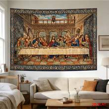 1PC Large Pattern Tapestry - "The Last Supper" Tapestry, Holiday Gift, Party Decoration, Home Decor, Living Room Dorm Use, Christmas Eve Tapestry, Christmas Decoration, Christmas Background Wall, Halloween Background Cloth - Multicolor - View 1