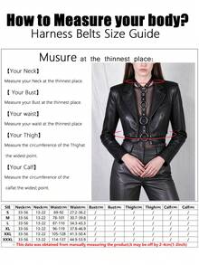 1pc Women's Dark Halter Neck Corset Bustier Punk Straps Suitable For Halloween Party Or Daily Wear - Black - View 4