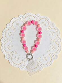 1pc Colorful Transparent Phone Lanyard, Short Wrist Strap, High-End Phone Accessory, Valentine's Day Gift, Mother's Day Gift, Bag Camera Keychain Anti-Loss Rope (Includes Spacer) - Multicolor - View 13