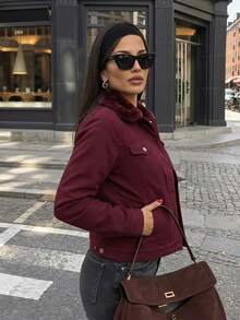 SAKERS OUTDOOR CLOTHING Women Winter Coats - Red Violet - View 3
