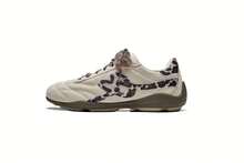 Kappa Leopard Print Patchwork Retro Training Shoes Women's Autumn New Lightweight Soft Sole Casual Sports Sneakers - Light Wax Yellow/Brownish Gray - View 9