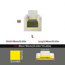 1PC Minimalist Style Chenille Four-Season Universal Anti-Slip Sofa Cushion, Anti-Slip Pet Anti-Dirt Seat Pad, Suitable For 1-4 Seater Sofa Decoration And Protection, Machine Washable - Multicolor - View 34
