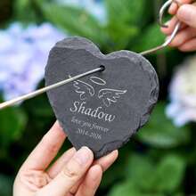TONGFANTECH Personalized Pet Memorial Stone, Engraved Tombstone, Dog Sympathy Gift - Multicolor - View 11