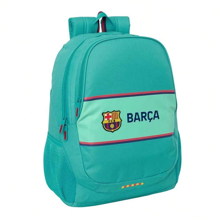 حقيبة ظهر مدرسية FC Barcelona، قابلة للتكيف مع عربة الجر، ظهر مبطن وأحزمة كتف مبطنة، حجرة رئيسية وجيب أمامي بسحاب - حقيبة الظهر - مشاهدة 1