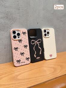 3件裝彩色印花元素 TPU 防震全包覆手機殼 精準保護套 適用於 Apple 11/12/13/14/15/16/17 Pro Max - 彩色 - 查看 2
