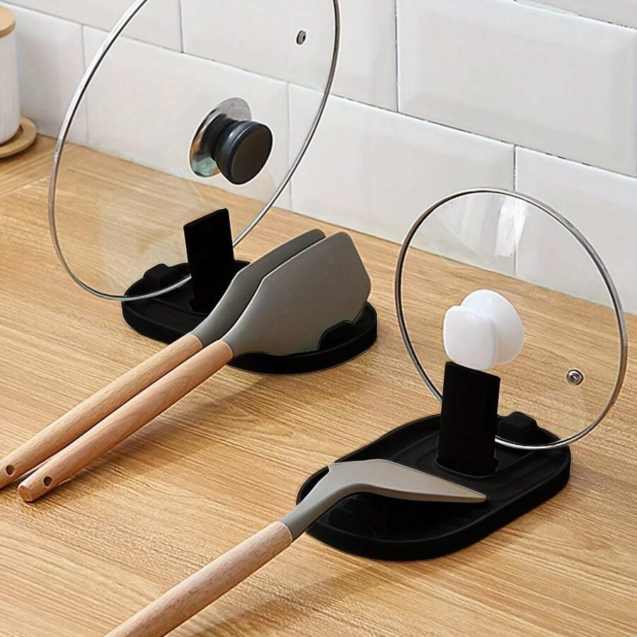 Kệ lưu trữ nhà bếp gấp gọn 1 tầng: Kệ để nồi/xẻng, kệ nắp nồi & kệ đựng dụng cụ, tiết kiệm không gian, giữ nhà bếp ngăn nắp - Nhiều màu - Xem 1