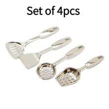 Model Saringan dan Spatula Miniatur untuk Peralatan Dapur, Ornamen Rumah Boneka, Aksesori Rumah Boneka, Kerajinan Tangan Lanskap Miniatur, Model Koleksi, Properti Adegan Fotografi, Hadiah Liburan yang Luar Biasa - A - View 8