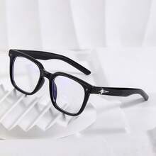 1 Pair Fashion Casual Personalized Star-Design Decorative Glasses With Black Frames And Solid-Color Lenses - Clear - View 11