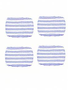 Mop cloth 1/2/4 件 15 英寸 X8 英寸适用于 O-Cedar 平板拖把、干湿两用拖把替换垫、超细纤维拖把替换垫、清洁配件 - 藍白色 - 查看 11