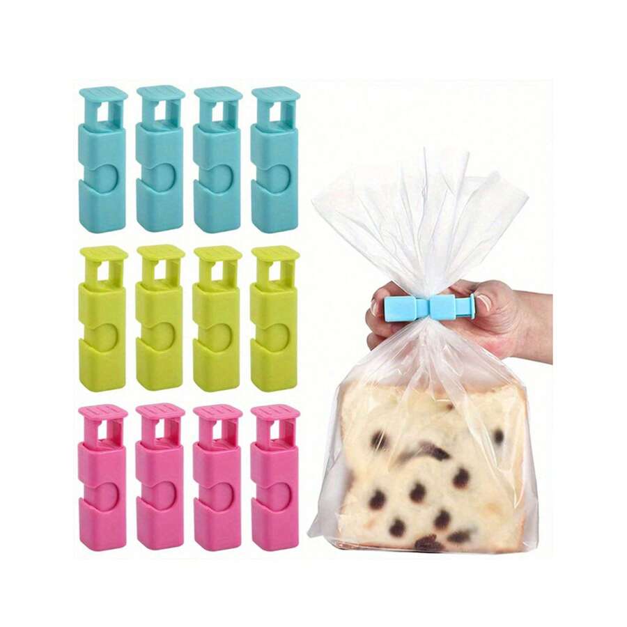 Reusable Food Sealing Clips, Fresh Food Storage Tool, Plastic Sealing Clips, Suitable For Snacks, Bread, Sealed Bags, Household Kitchen Storage Clips - View 1