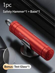 Emergency Safety Hammer Car Window Breaker With Seat Belt Cutter, Portable Car And Home Escape Tool - A - View 11