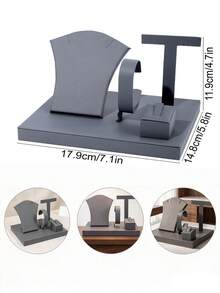 Velvet Jewelry Display Tower, Multi-Layer Storage Rack, Suitable For Countertop Display Cabinet - Multicolor - View 10