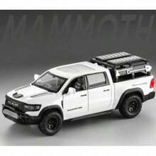 1件合金越野皮卡車模型，多門設計逼真玩具車，收藏展示用 - 彩色 - 查看 9