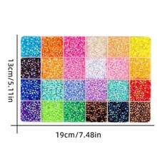 24 Color 3mm Halloween AB Color Resin Pearl Jelly Rhinestone Bean DIY Clothing Diamond Mobile Phone Diamond - Multicolor - View 6
