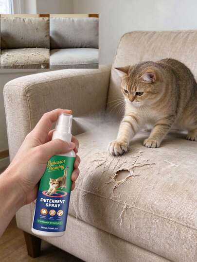 Cat Repellent Spray, Deter Cats From Entering Areas And Prevent Scratching, Suitable For Yard, Balcony, Doorway And Multiple Scenarios, This Cat Repellent Spray Is Suitable For Various Indoor And Outdoor Spaces, Including Yard, Balcony And Doorway.