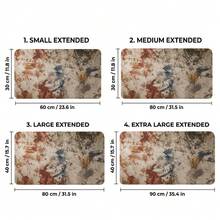 Abstract Pattern Extra Long Mouse Pad, Gaming Office Home Art Design, Suitable As Gift For Friends And Family, Rubber Base, PC Laptop Study Desk Mat, Multiple Sizes, Computer Keyboard Pad, Anti-Slip And Smooth - View 3