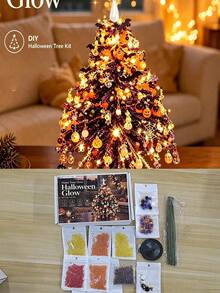 1 Set DIY Beaded Christmas Tree Kit, Handmade Shiny Holiday Decoration, 3D Crystal Bead Christmas Tree Making Set, Holiday Desktop Christmas Tree Decor - Multicolor - View 13