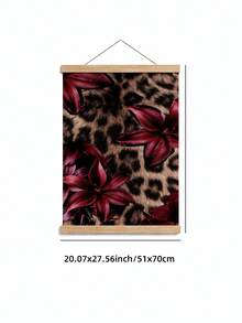 1pc Frameless Vintage Leopard Print Maximalist Luxury Bedroom Wall Art, Fashion Magazine Style Animal Decor Poster, Suitable For Apartment, Dorm, Living Room, Back To School Season Fun Poster, Retro Decor, College Dorm Essential, Unique Gift - Leopard Print - View 16