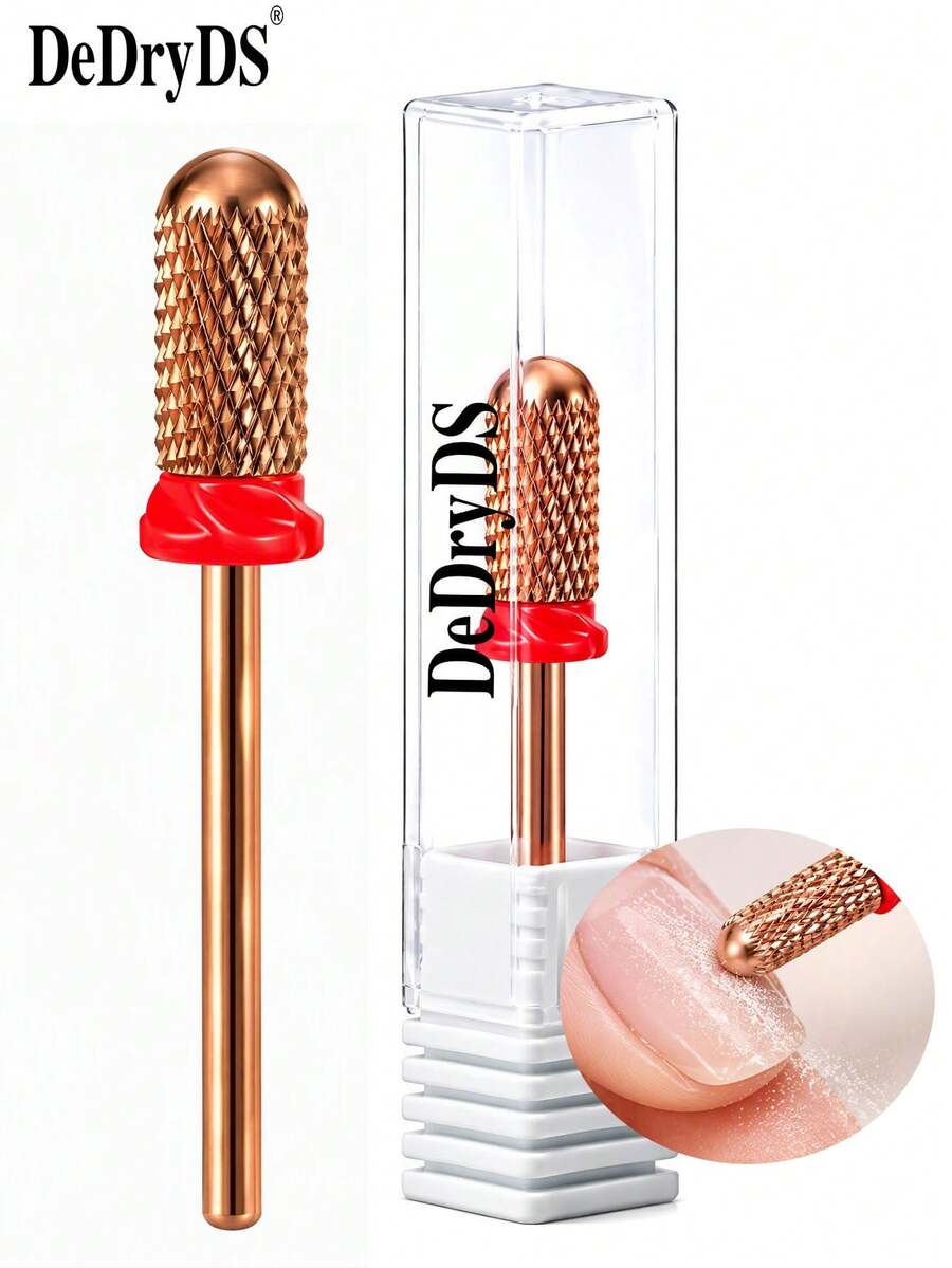 DeDryDS 1pc Stainless Steel Ball Nail Drill Bit Set, Suitable For Electric Nail File, Professional Nail And Foot Care, Acrylic Gel Nail Removal Sanding Bit, Nail Tools, Suitable For Home And Salon Use